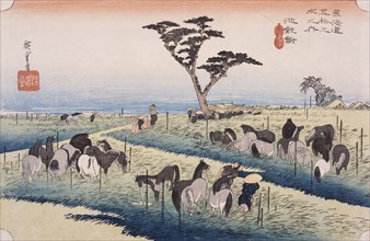 Chiryu, Summer Horse Fair, 1833. Creator: Ando Hiroshige.