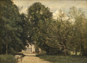 The Entrance to M. Dubuisson's Villa at Brunoy, 1868. Creator: Jean-Baptiste-Camille Corot.