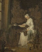 The Housekeeper, mid-late 18th century. Creator: Jean-Simeon Chardin.