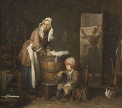 The Washerwoman, mid-late 18th century. Creator: Jean-Simeon Chardin.