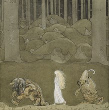 The Princess and the Trolls, 1913. Creator: John Bauer.