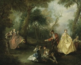 The Swing, early-mid 18th century. Creator: Nicolas Lancret.