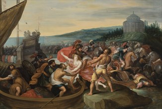 The Abduction of Helen, 17th century? Creator: Workshop of Frans Francken the Younger.