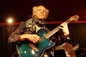 Peter Oxley, Oxley-Meier Guitar Project, Verdict Jazz Club, Brighton, East Sussex, May 2023. Creator: Brian O'Connor.