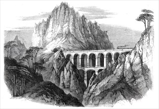 The Great Semmering Railway - the Bollerswand Viaduct and Tunnel, 1860. Creator: Unknown.
