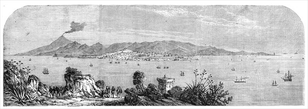 My Last Look at Sicily, taken by our special artist, Frank Vizetelly, from the coast of..., 1860. Creator: Unknown.