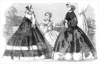 The Paris Fashions for August, 1860. Creator: Unknown.