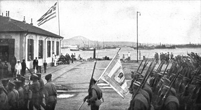 'A Salonique; Arrivee du contingent russe a Salonique le 30 juillet 1916', 1916. Creator: Unknown.