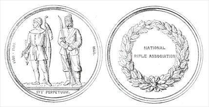 The National Rifle Association Prize Medal, 1860. Creator: Unknown.
