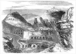The Revolution in Sicily - View of Castrogiovanni - from a sketch by our special correspondent, 1860 Creator: Unknown.