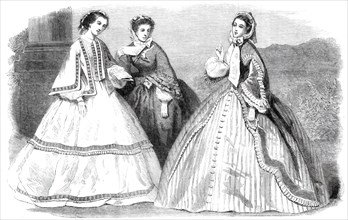 The Paris Fashions for September, 1860. Creator: Unknown.