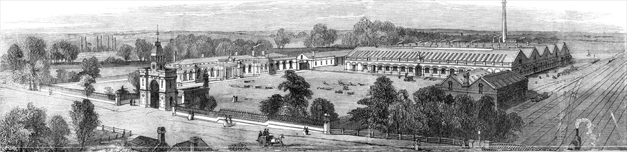 The Britannia Ironworks at Bedford, 1860. Creator: Unknown.