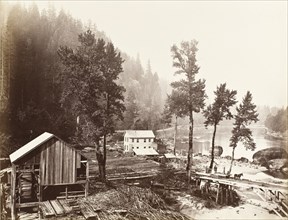 Eagle Creek, Columbia River, 1867. Creator: Carleton Emmons Watkins.
