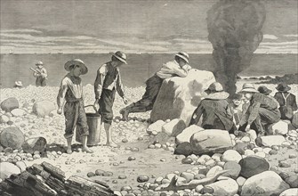 Seaside Sketches - A Clam-bake, 1873. Creator: Unknown.