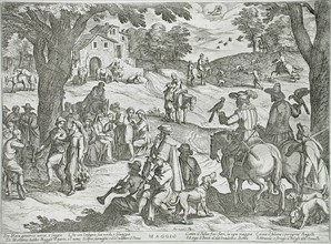 May: A Hunt, published 1599. Creator: Antonio Tempesta.