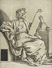Seated Sibyl with Tablet, c1640. Creators: Bartolomeo Coriolano, Guido Reni.