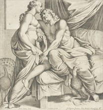 Juno and Jupiter, 1657. Creators: Carlo Cesi, Annibale Carracci.