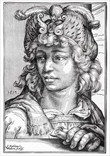 Young Man with a Turban, 1613. Creator: Christoffel van Sichem I.