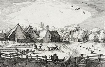 Bleaching Fields Beyond the Haarlem Woods, between circa 1611 and circa 1612. Creator: Claes Jansz Visscher.