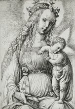Virgin and Child with a Book, c1489. Creator: Daniel Hopfer.