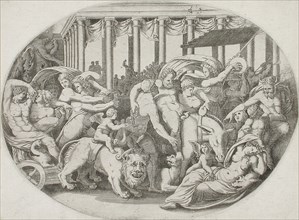 Triumph of Bacchus, 1543. Creator: Enea Vico.