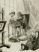 L'Art moderne ou la lecture du grimoire, 1879. Creator: Félicien Rops.