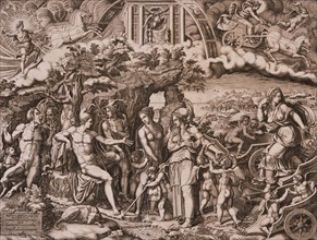 The Judgment of Paris, 1555. Creator: Giorgio Ghisi.