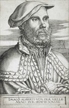 Portrait of Albrecht von der Helle, 1538. Creator: Heinrich Aldegrever.