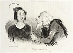Rodrigue as-tu du coeur? (Le Cid), 1841. Creator: Honore Daumier.