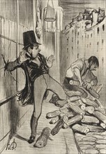 Fichtre!...que ces êtres-là sont sciants!, 1839. Creator: Honore Daumier.