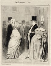 Les Étrangers dévisagés par eux-mêmes, 1844. Creator: Honore Daumier.