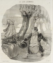 Tiens Dorothée...voilà ou m'a conduit..., 1846. Creator: Honore Daumier.