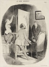 Entrez donc, monsieur...ne vous gênez pas..., 1847. Creator: Honore Daumier.