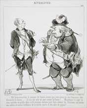 Eh! bien, monsieur le marquis de Guizot..., 1851. Creator: Honore Daumier.