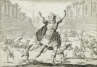 Skirmish in a Circus, 1621. Creator: Jacques Callot.