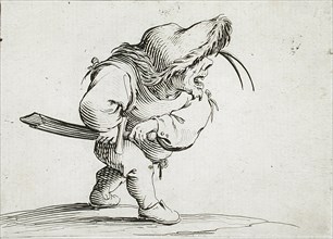 Man About to Pull his Sabre, 1616. Creator: Jacques Callot.