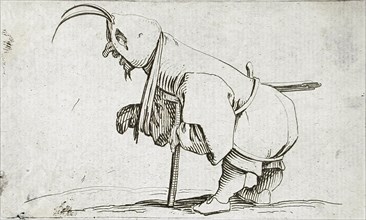 Cripple with Cowl, c1616. Creator: Jacques Callot.