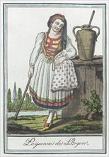 Costumes de Différents Pays, 'Paysanne de L'Argow', c1797. Creators: Jacques Grasset de Saint-Sauveur, LF Labrousse.