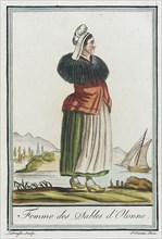 Costumes de Différent Pays, 'Femme des Sables d'Olonne', c1797. Creators: Jacques Grasset de Saint-Sauveur, LF Labrousse.