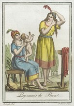 Costumes de Différents Pays, 'Paysannes du Pérou', c1797. Creators: Jacques Grasset de Saint-Sauveur, LF Labrousse.