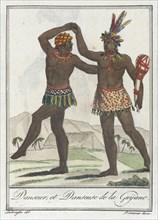 Costumes de Différents Pays, 'Danseur, et Danseuse de la Guÿane', c1797. Creators: Jacques Grasset de Saint-Sauveur, LF Labrousse.