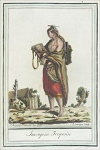 Costumes de Différents Pays, 'Sauvagesse Iroquoise', c1797. Creators: Jacques Grasset de Saint-Sauveur, LF Labrousse.