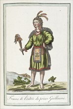 Costumes de Différents Pays, 'Femme de l'Entree du Prince Guillaume', c1797. Creators: Jacques Grasset de Saint-Sauveur, LF Labrousse.