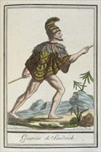 Costumes de Différents Pays, 'Guerrier de Sandwich', c1797. Creators: Jacques Grasset de Saint-Sauveur, LF Labrousse.