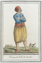 Costumes de Différents Pays, 'Homme de l'Isle de Candie', c1797. Creators: Jacques Grasset de Saint-Sauveur, LF Labrousse.