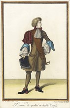 Recueil des modes de la cour de France, 'Homme de Qualité en Habit d'Espée', 1683. Creator: Jean de Dieu.