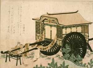 Nobleman's Cart, 19th century. Creator: Hokusai.