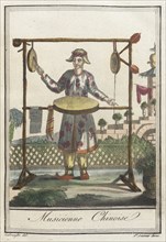 Costumes de Différents Pays, 'Musicienne Chinoise', c1797. Creators: Jacques Grasset de Saint-Sauveur, LF Labrousse.