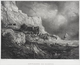 Near Dieppe, 1833. Creators: Thomas McLean, Eugene Isabey.