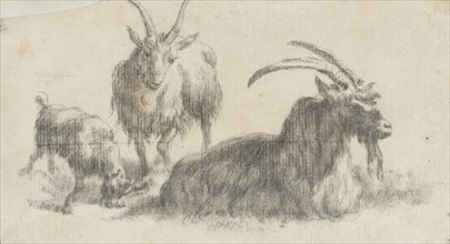 Ram, Ewe and Kid, 17th century. Creator: Marcus de Bye.